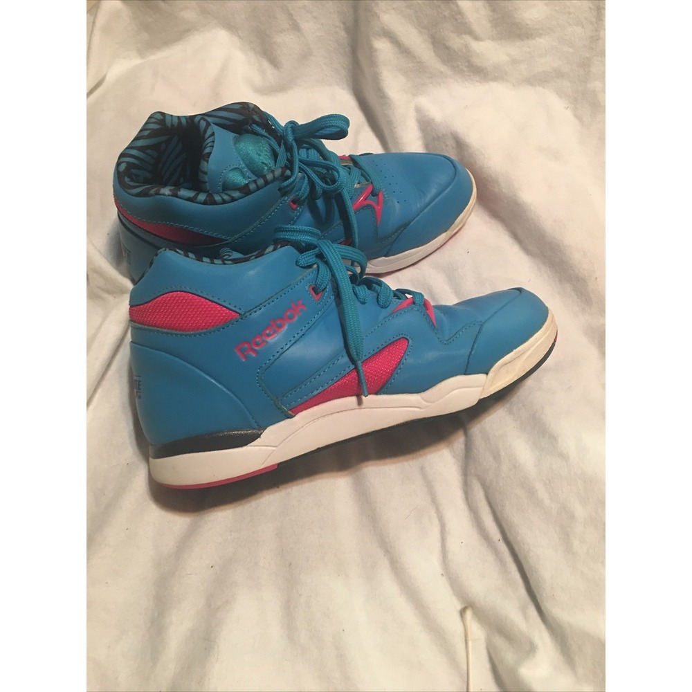 2013 Reebok Pump Aerobic Hexalite Sneakers Blue/Pink Size7.5 Read Description - Picture 13 of 16